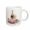White, variant on 3drose, Elegant Pink Hydrangea Champagne and Flutes Illustration, 11oz Magic Transforming Mug