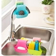 thumbnail image 4 of DAMAIE 2 Pack Double Sink Kitchen Organizer Storage Sponge Holder Rack Tool, 4 of 5