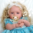 thumbnail image 1 of Muñeca renacida JIZHI, realista, rubia recién nacida, 1 of 9