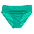 thumbnail image 3 of TOWED22 Women's Swim Bottom High Waist Retro Basic Full Coverage Bikini Tankini Swimsuit Briefs(Green,M), 3 of 5