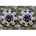 thumbnail image 3 of Set Of 32 Western Screw Back Concho Amethyst Ab Crystal Berry Saddle, 3 of 7