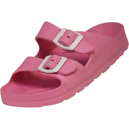 

NORTY Girls Flat Slide Female Child Comfort Footbed Sandals Mules Pink