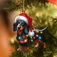 thumbnail image 4 of Christmas Ornament Adorable Dog Design Acrylic Perfect for Tree Decoration Festive Decor Ideal for Christmas Season/ Christmas Ornament F, 4 of 5