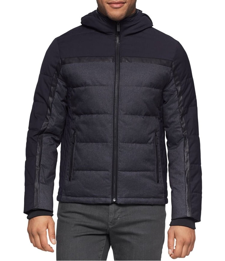 Calvin Klein Calvin Klein NEW Navy Blue Mens Size 2XL Hooded Windbreaker Jacket