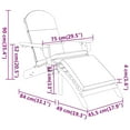 thumbnail image 6 of vidaXL 3 Piece Adirondack Patio Lounge Set Solid Wood Acacia, 6 of 6