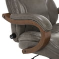 thumbnail image 5 of Serta Conway Big and Tall Executive Office Chair with Wood Accents Gray, 5 of 7