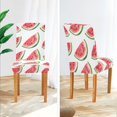 thumbnail image 3 of Yayeee 4 Pack Dining Chair Covers Stretch Parson Chairs Slipcovers Seat Protector, White Watermelon, 3 of 6