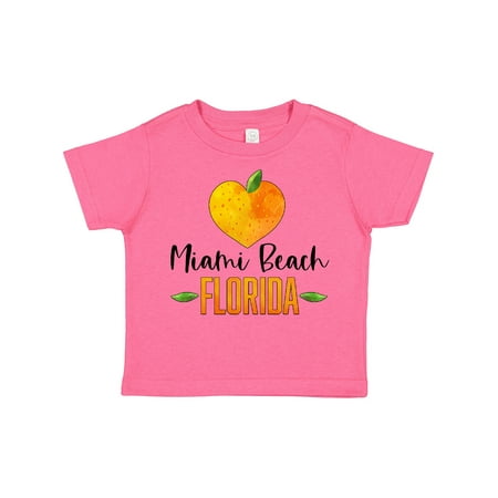 

Inktastic Miami Beach Florida Orange in Heart Gift Toddler Boy or Toddler Girl T-Shirt