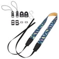 thumbnail image 1 of Shisuyan Camera Shoulder Strap Light Denim Blue With Feather Pattern 1Pack 70x3Cm, 1 of 8