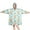 Ballerina Princess Pattern, variant on Black Princess Castle Rainbow Pattern Wearable Oversized Blanket,Wearable Blanket Hoodie for Adults,Cozy Hooded Blankets with Super Pockets,Super Warm Fuzzy Pullover for Women & Men