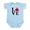 Sky Blue, variant on CafePress - Curling Love Stone Infant Bodysuit - Baby Light Bodysuit, Size Newborn - 24 Months