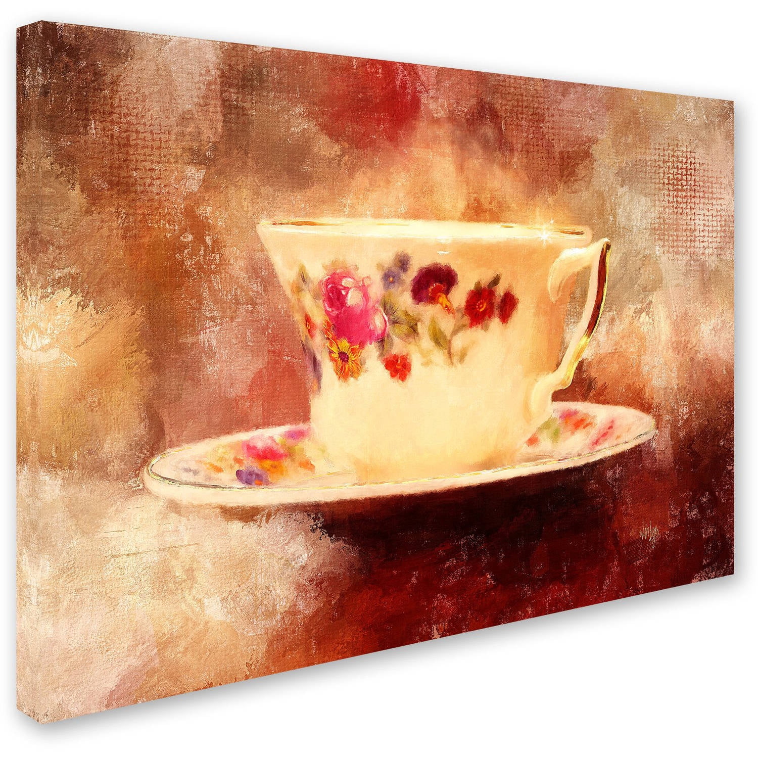 Trademark Fine Art "Time for Tea" Canvas Art by Lois Bryan