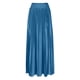thumbnail image 2 of TaTaai Women Fashion Casual Solid Color Elastic Waist Pleated Ankle Length Skirt Lightweight Breathable Soft Fabric Machine Washable No Fading Versatile Daily Office Street Wear Maxi Skirt Gift, 2 of 7