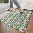 thumbnail image 4 of Colorful Dinosaurs Stripe Pattern Door Rugs,Washable Non Slip Door Mats Indoor,Decorative Door Mats,Entry Mat Indoor for Entrance,Bedroom,Kitchen,Bathroom,17"x30", 4 of 6