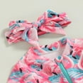 thumbnail image 3 of Kids Girls Rash Guard Swimsuit Romper Zipper Long Sleeve Sun Protection Bathing Suit with Headwear, 3 of 6