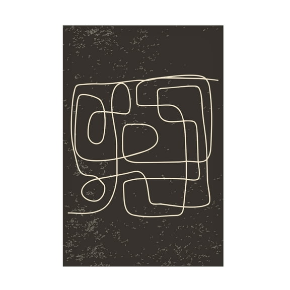 Trademark Fine Art jay stanley Black and White Lines 3 Canvas Wall Art