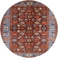 thumbnail image 1 of Ahgly Company Indoor Round Mid-Century Modern Red Oriental Area Rugs, 5' Round, 1 of 6