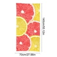 thumbnail image 3 of Citrus Fruit Print Beach Towel, 27.5x55in Oversized Quick Dry Pool Towel for Beach, Gym, Travel, 3 of 6