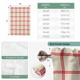 thumbnail image 6 of Yellow Buffalo Plaid Balloon Curtains 63 Inch Length for Living Room/Bedroom, Red Lines Grid Pattern Vintage Rod Pocket Privacy Door Curtains Decorative Tie Up Shade for Window 52"x63", 6 of 8