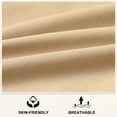 thumbnail image 6 of Mens Casual Shorts Cotton Drawstring Summer Beach Stretch Twill Chino Golf Shorts Whit Zipper Pockets Khaki 40, 6 of 6