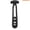 Black, variant on MRLESS 2-Pack Pontoon Ladder Mounting Straps with 3 Adjustable Holes, Secure Rubber Latch Retaining Bands for Marine & Boat Telescoping Ladders