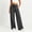 Dark Gray, variant on Fmbrln Womens Wide Leg Pants Stretchy False Jeans Elastic Waist Drawstring Casual Loose Denim-like Pants with Pockets