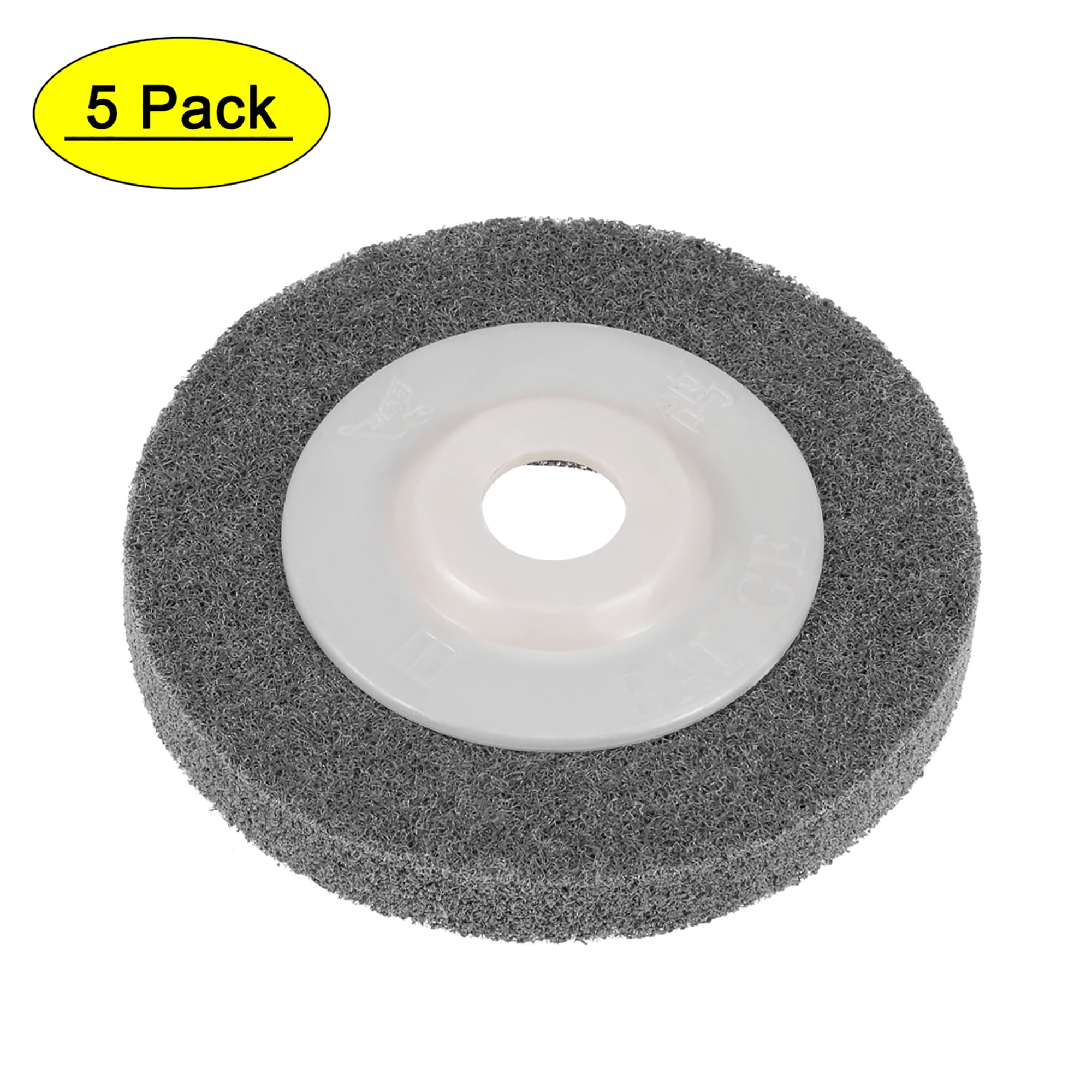 Uxcell 4 Inch Nylon Fiber Polishing Wheel Sanding Pad for Angle Grinders 5Pack