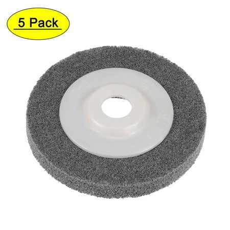 

Uxcell 4 Inch Nylon Fiber Polishing Wheel Sanding Pad for Angle Grinders 5Pack