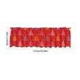 thumbnail image 4 of Cortinas navideñas con ciervos de Papá Noel para sala de estar, 137 x 45 cm, exquisitas cortinas navideñas para ventanas, decoraciones festivas que hacen que la ventana luzca el manto navideño., 4 of 6