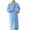 Blue, variant on ZQUUVOU Men's Plush Robes Shawl Collar Nightgown Fall Winter Loose Warm Thick Bathrobes Long Velvet Loungewear with Pocket Gray A