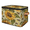 Multicolor 2, variant on ADECORIVY Vintage Watercolor Peony Flowers Storage Bin with Lid, Decorative Storage Boxes Cube for Shelves, Foldable Storage Baskets Closet Clothes Organizer with Handles