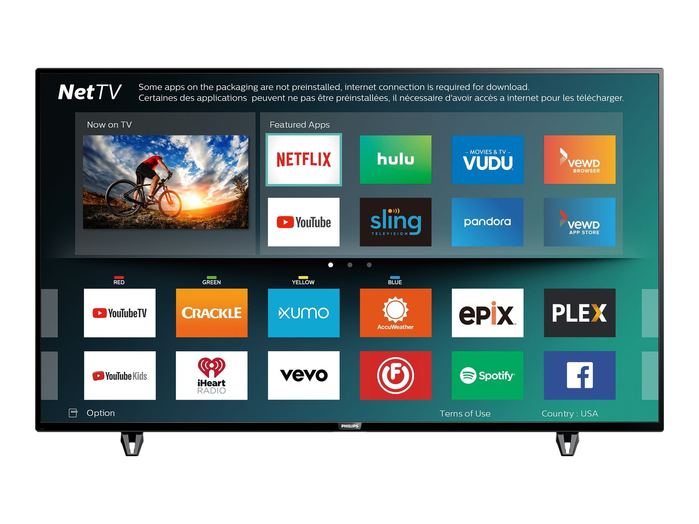 Philips 50" Smart UHD Bright Pro TV - Black (50PFL5703)
