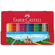 Faber-Castell Classic Colored Pencils Tin Set, 48 Vibrant Colors in Sturdy Metal Case