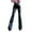 Black, variant on Miluxas Women Faux Leather Pants Clearance PU High Waist Straight Leg Pants with Pockets Leather Leggings Bell Bottom Flare Pants Brown 8(L)