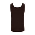 thumbnail image 4 of Stichou Women's Tank Tops Summer Sleeveless Top Crew Neck Basic Pleated Loose Fit Casual Tunic Blouses Light Brown S, 4 of 5