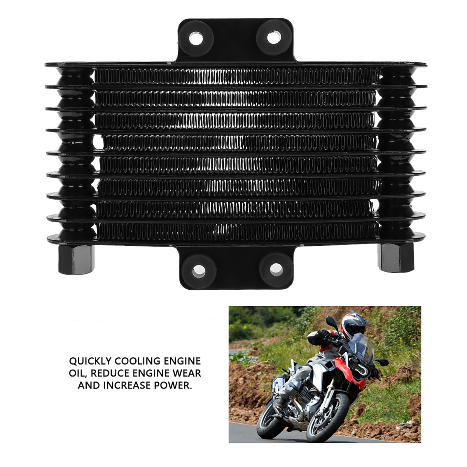 Motorcycle Oil Cooler, Extend Your Life Oil Cooler, Not Easy To Break