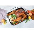 thumbnail image 4 of Kook Roasting Pan with Rack Insert, Rectangular, Hard Anodized, Nonstick, 17 Inch, 4 of 6