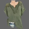thumbnail image 2 of Pimfylm Plus Size Blouses Cotton Women'S Summer Blouses Green XL, 2 of 4
