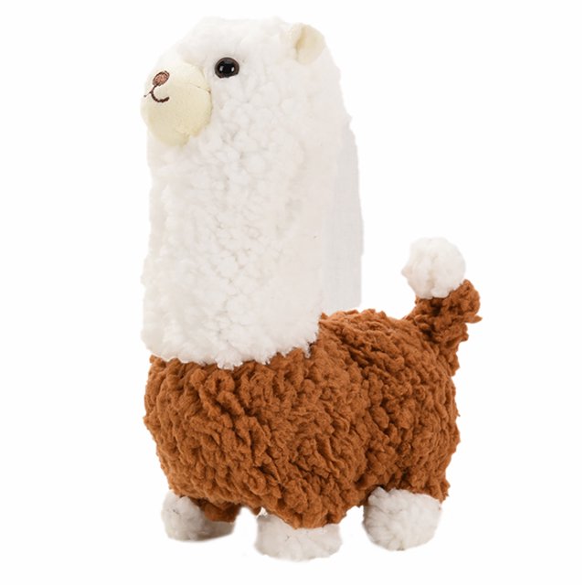 Jouet Animal Électrique Marche : Poupée Girafe Musicale Interactive Jouet en Peluche Alpaca