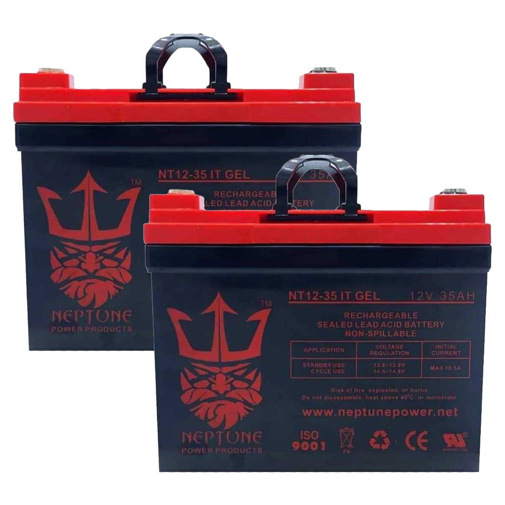 Neptune 12V 35AH GEL Jazzy Select GT Power Chair Scooter Battery 2