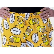 The Simpsons Mens Homer Simpson Bubble Thoughts Adult Loungewear Sleep Pajama Pants
