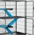 thumbnail image 6 of Yaheetech 2-Story Small Animal Cage Rolling Metal Cage with 2 Removable Ramps & Platforms, Black, 6 of 15