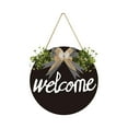 thumbnail image 2 of TaTaai 2Pcs 3D Welcome Sign for Front Door- Funny Welcome-ish Wreaths Farmhouse Welcome Door Sign for Front Porch Decor，Wooden Door Decorations outdoor Hanging Home Signs, 2 of 6