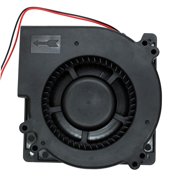 UTUO Brushless Radial Blower Dual Ball Bearing High Speed 12V DC Centrifugal Fan with XH-2.5 Plug 120mm by 120mm by 32mm 4.72x4.72x1.26 inch Black [DC12V | Dual Ball Bearings]