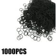 thumbnail image 2 of 1000-Pack Mini Soft Elastic Hair Bands – Tiny Black Rubber Bands for Braids, Kids Hairstyles, Wedding Updos & Secure Micro Braiding, Snag-Free, 2 of 8