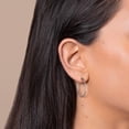 thumbnail image 2 of Large Sterling Silver Endless Hoop Earrings, 2 of 5