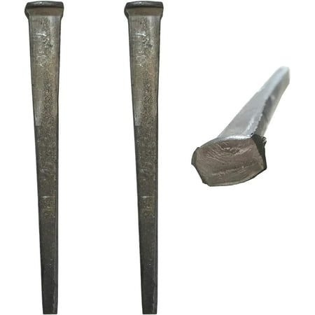 

CUT COMMON NAILS - Metallic Color - Antique rustic restoration accent nails for hanging furniture cabins shutters & flooring – Decorative clavos nails – Distinct SQUARE HEAD Nail – 1.5 in