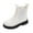 White, variant on Fozruso Girls Casual Winter Boots For Kids – Durable Sole Kids Boots With Soft Scratch Construction For Everyday Wear,Classic Ankle Boots Sizes 10 Little Kid(3.5-4 Years)