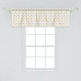 thumbnail image 2 of Ambesonne Vintage Window Valance, Shabby Colored Dots, 42" x 18", Cadet Blue Orange White, 2 of 3