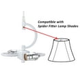 thumbnail image 4 of Aspen Creative 71161-21 Two-Light Plug-In Swag Pendant Kit with Drum Lamp Shade, Hunter Green/ White, 4 of 4
